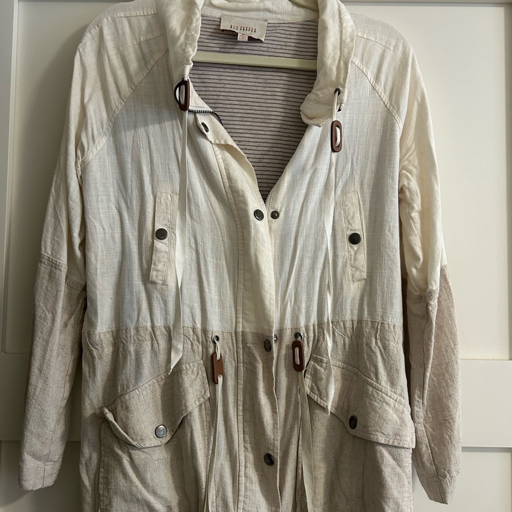 Blu Pepper Two-Tone Utility Jacket